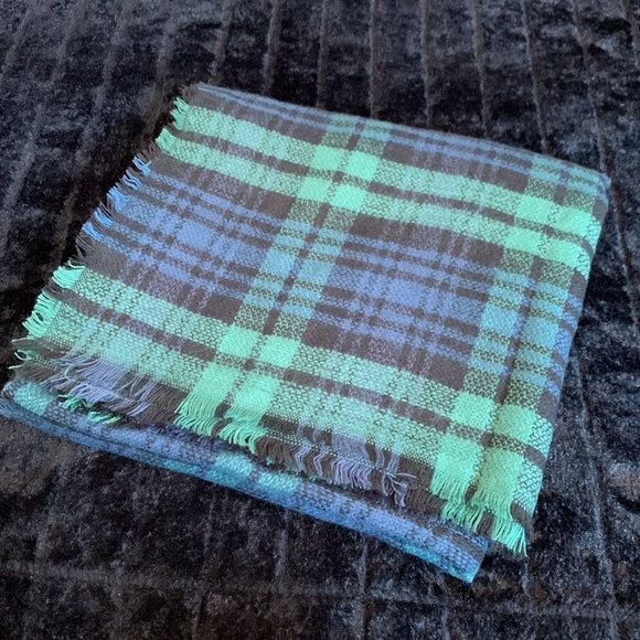 ModCloth’s Loch and Key Scarf in Green and Blue Plaid Super Soft & Cozy - Picture 9 of 10
